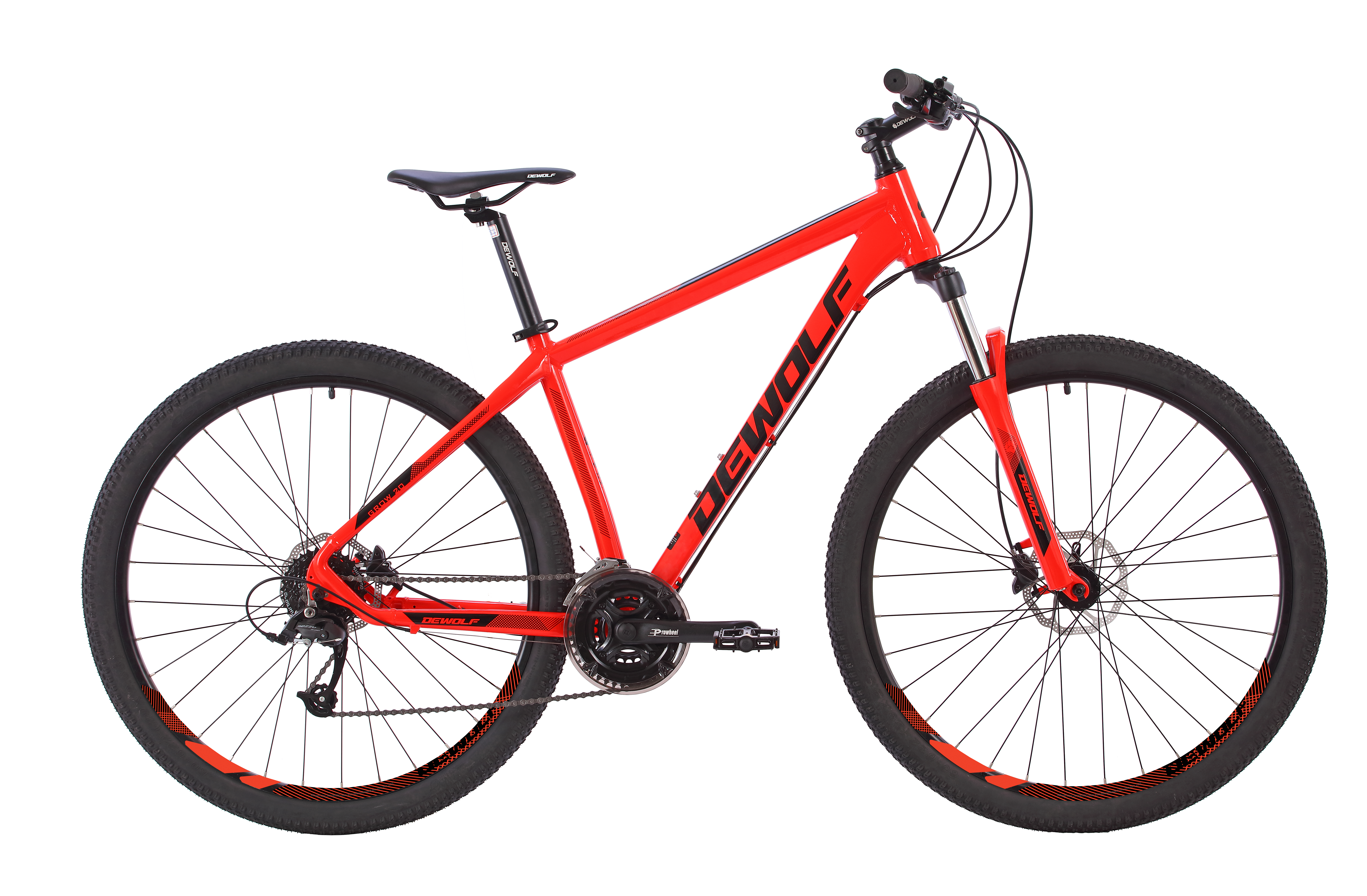 Фото выбрать и купить велосипед dewolf grow 20 (2022) neon red/black/red, xl велосипеды со склада в СПб - большой выбор для взрослого и для детей, велосипед dewolf grow 20 (2022) neon red/black/red, xl велосипеды в наличии - интернет-магазин Мастерская Тимура