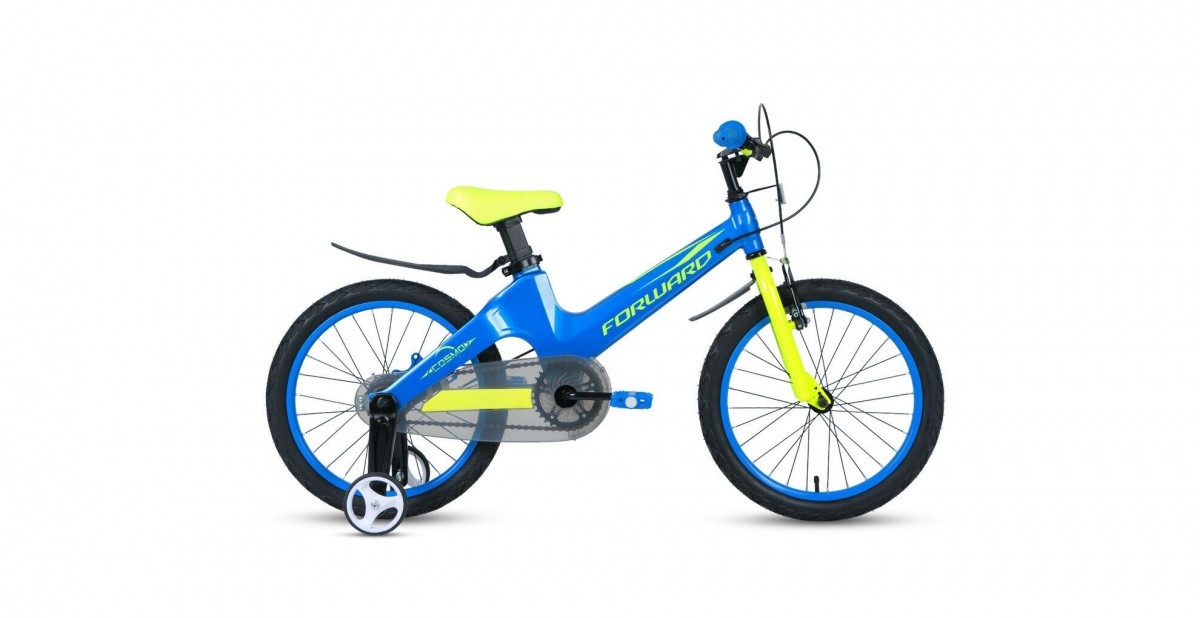 Фото выбрать и купить велосипед forward cosmo 16 2.0 (2021) синий детские в магазинах или со склада в СПб - большой выбор для взрослого и для детей, велосипед forward cosmo 16 2.0 (2021) синий детские в наличии - интернет-магазин Мастерская Тимура