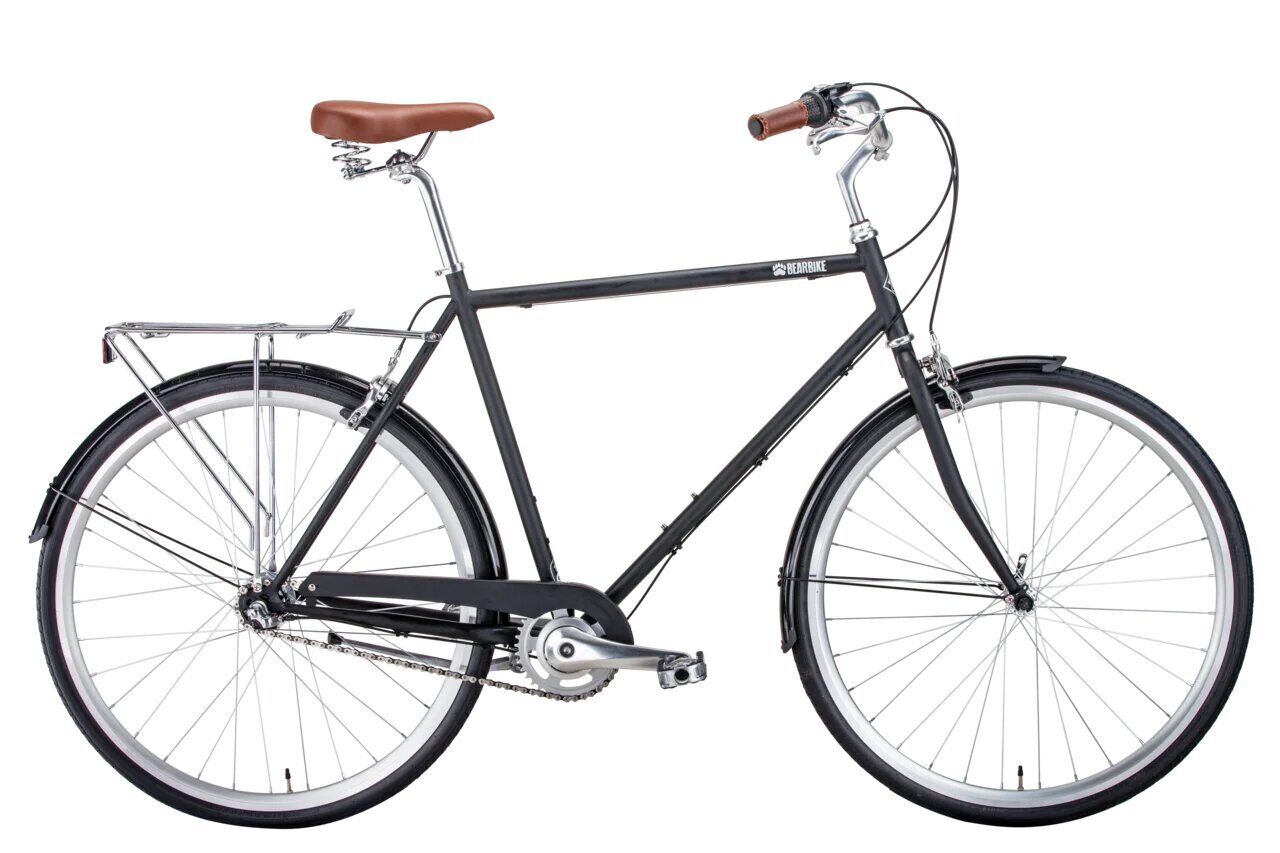 Фото выбрать и купить городской или дорожный велосипед для города и велопрогулок со склада в СПб - большой выбор для взрослого и для детей, велосипед bearbike london (2021) зелёный, размер 540 мм велосипеды в наличии - интернет-магазин Мастерская Тимура
