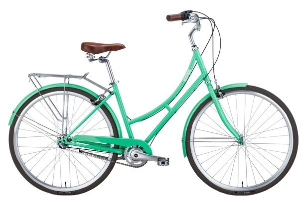 Фото выбрать и купить городской или дорожный велосипед для города и велопрогулок со склада в СПб - большой выбор для взрослого и для детей, велосипед bearbike sochi (2021) мятный, размер 450 мм велосипеды в наличии - интернет-магазин Мастерская Тимура