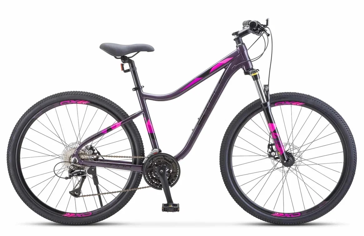 Фото выбрать и купить велосипед stels miss 7700 md 27.5" 15.5" тёмно-пурпурный v010 велосипеды со склада в СПб - большой выбор для взрослого и для детей, велосипед stels miss 7700 md 27.5" 15.5" тёмно-пурпурный v010 велосипеды в наличии - интернет-магазин Мастерская Тимура