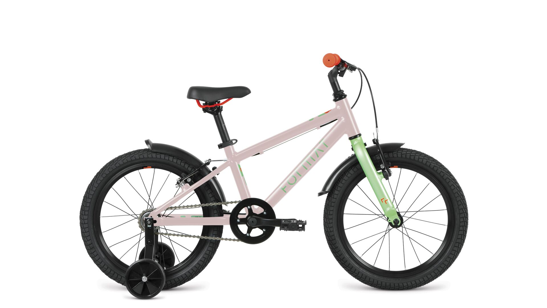 Фото выбрать и купить велосипед format kids 18 (2022) розовый детские в магазинах или со склада в СПб - большой выбор для взрослого и для детей, велосипед format kids 18 (2022) розовый детские в наличии - интернет-магазин Мастерская Тимура