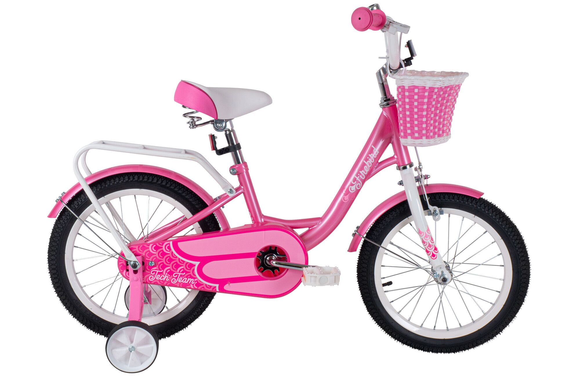 Фото выбрать и купить велосипед tech team firebird 16 (16" 1 ск.) розовый (nn010216) детские в магазинах или со склада в СПб - большой выбор для взрослого и для детей, велосипед tech team firebird 16 (16" 1 ск.) розовый (nn010216) детские в наличии - интернет-магазин Мастерская Тимура