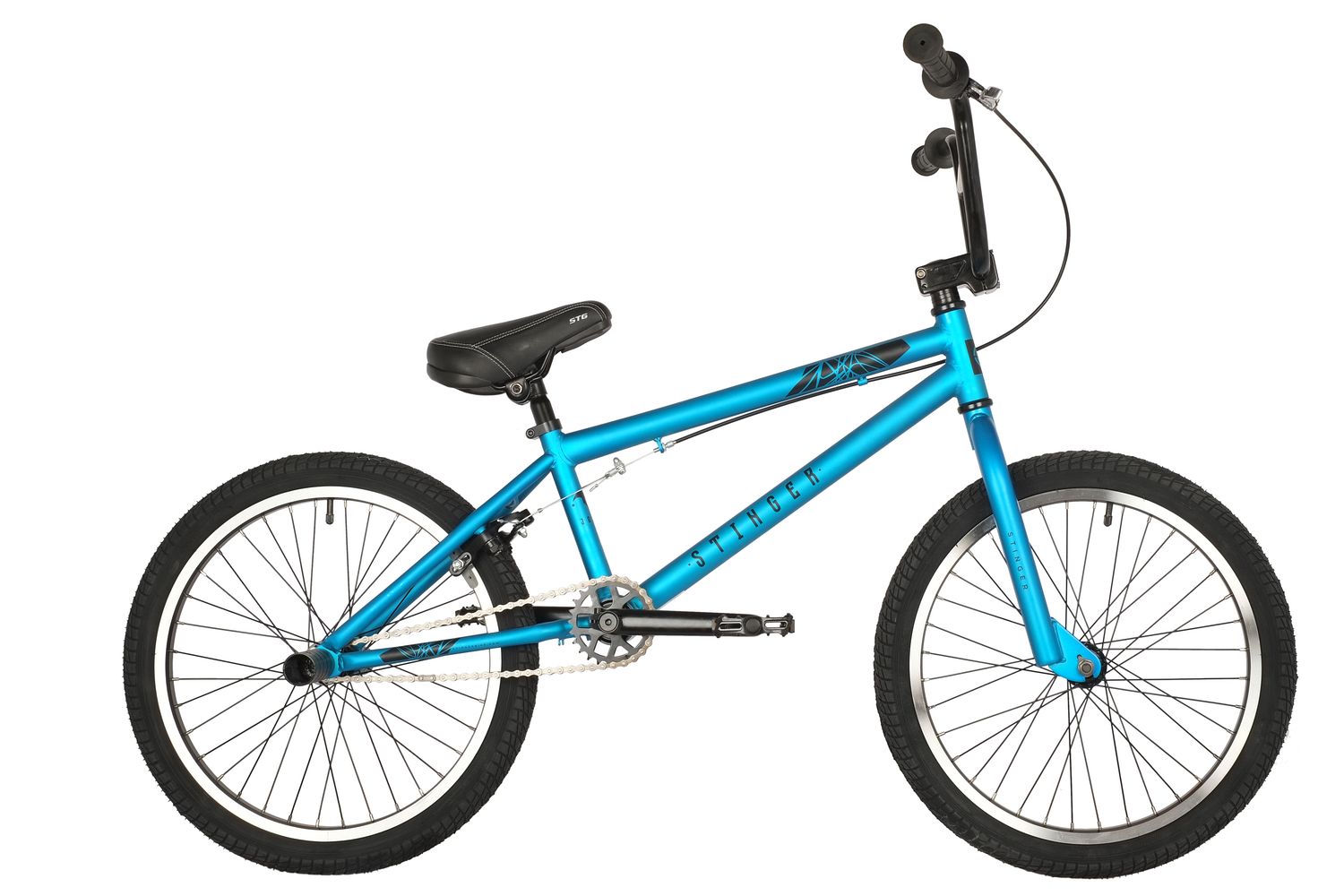 Фото выбрать и купить велосипед велосипед stinger joker (2022) синий со склада в СПб - большой выбор для взрослого и для детей, велосипед stinger joker (2022) синий велосипеды для трюков стрит или дерт в наличии - интернет-магазин Мастерская Тимура