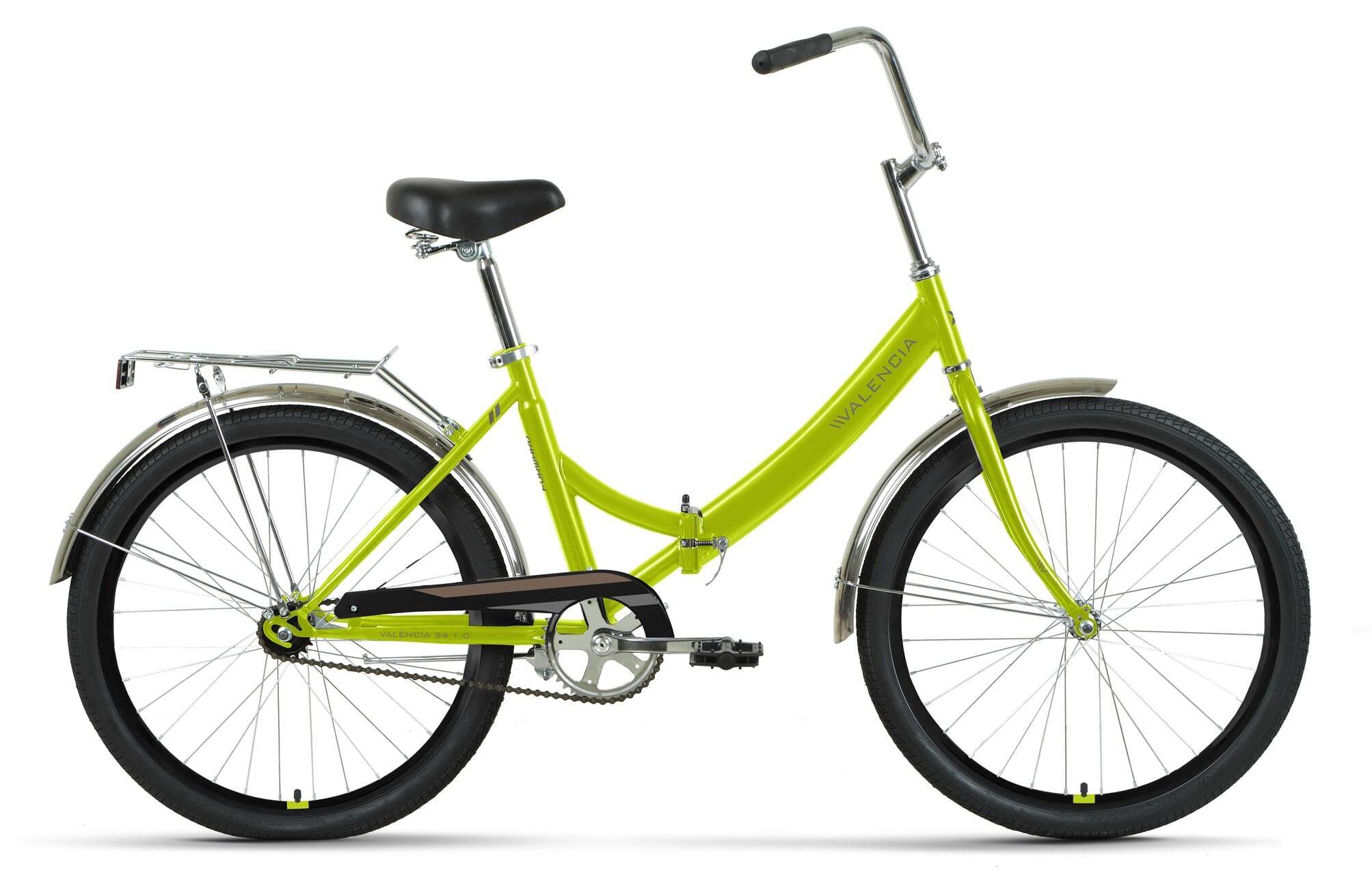Фото выбрать и купить велосипед forward valencia 24 1.0 (2022) зеленый/серый, 16" велосипеды  со склада в СПб - большой выбор для взрослого и для детей, велосипед forward valencia 24 1.0 (2022) зеленый/серый, 16" велосипеды в наличии - интернет-магазин Мастерская Тимура