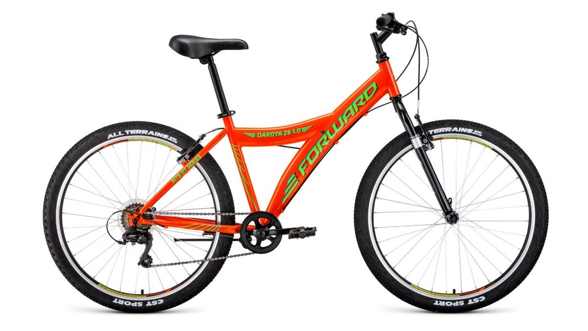 Фото выбрать и купить велосипед forward dakota 26 1.0 (2020) orange/light green оранжевый/светло-зеленый, размер 16,5'' велосипеды со склада в СПб - большой выбор для взрослого и для детей, велосипед forward dakota 26 1.0 (2020) orange/light green оранжевый/светло-зеленый, размер 16,5'' велосипеды в наличии - интернет-магазин Мастерская Тимура
