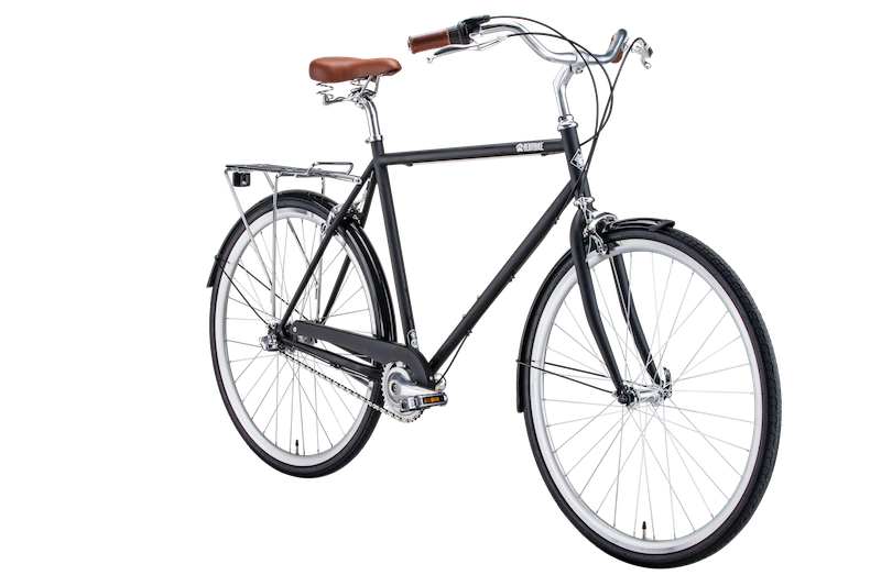 Фото выбрать и купить городской или дорожный велосипед для города и велопрогулок со склада в СПб - большой выбор для взрослого и для детей, велосипед bearbike london (2020) черный матовый, размер 540 мм велосипеды в наличии - интернет-магазин Мастерская Тимура