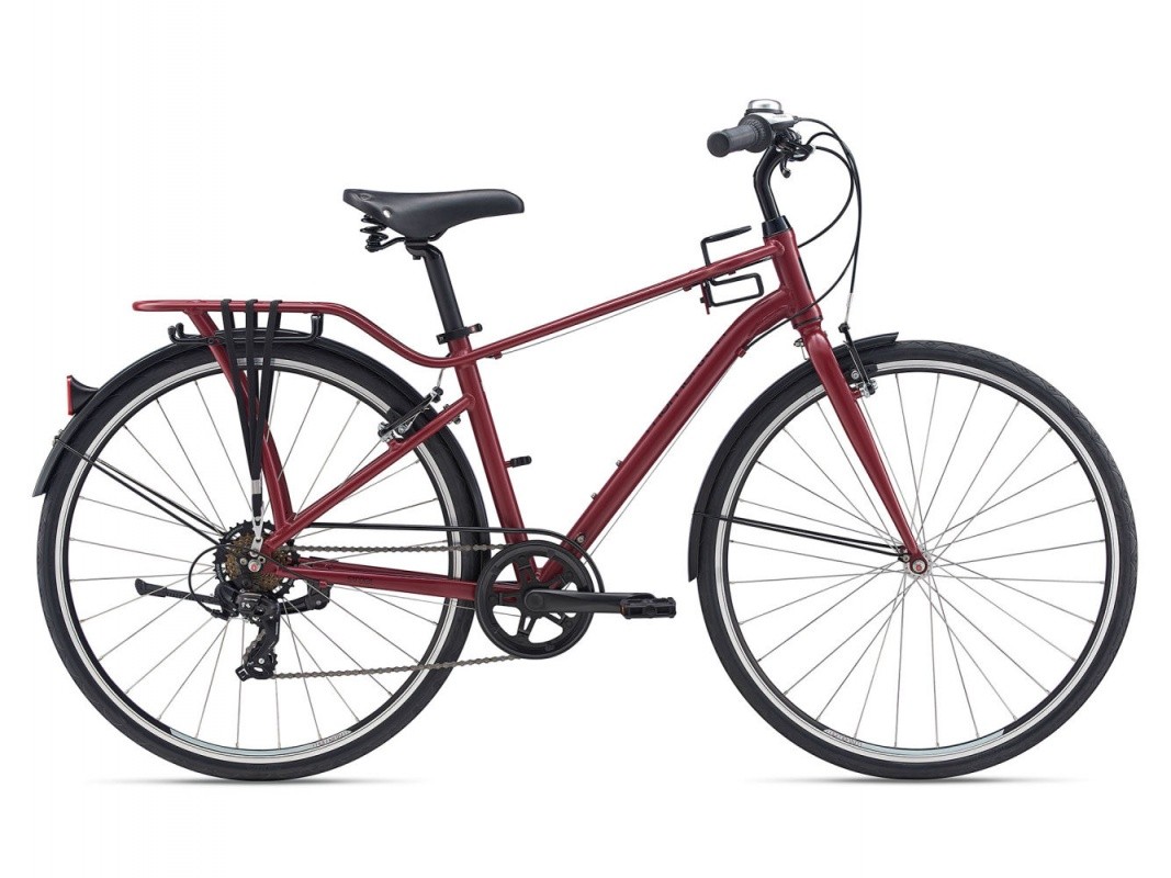 Фото выбрать и купить городской или дорожный велосипед для города и велопрогулок со склада в СПб - большой выбор для взрослого и для детей, велосипед momentum ineed street (2021) темно-красный, размер s велосипеды в наличии - интернет-магазин Мастерская Тимура