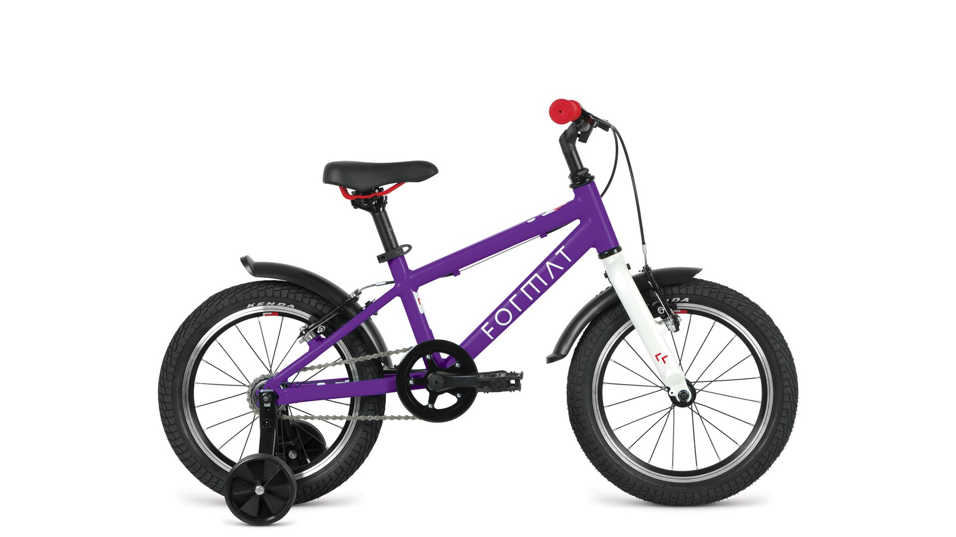 Фото выбрать и купить велосипед format kids 16 (2022) фиолетовый детские в магазинах или со склада в СПб - большой выбор для взрослого и для детей, велосипед format kids 16 (2022) фиолетовый детские в наличии - интернет-магазин Мастерская Тимура