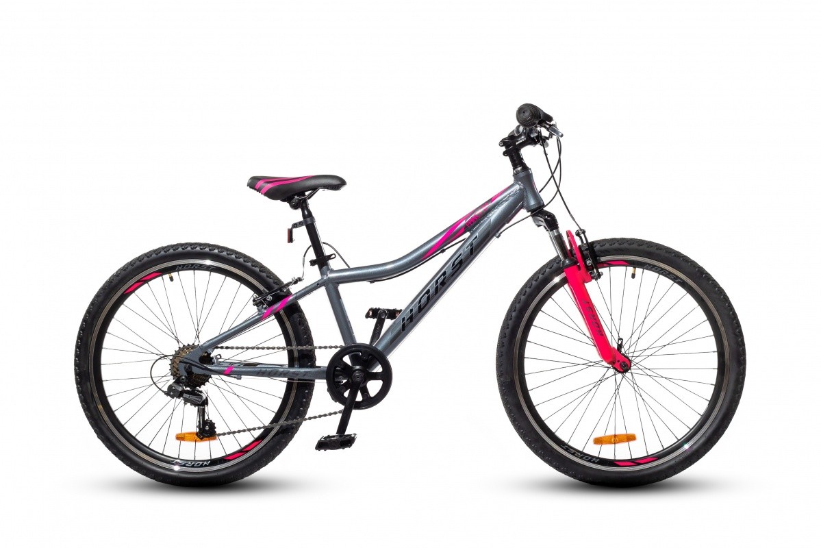 Фото выбрать и купить велосипед horst fancy 24 (2021) серый/розовый велосипеды с доставкой, в магазине или со склада в СПб - большой выбор для подростка, велосипед horst fancy 24 (2021) серый/розовый велосипеды в наличии - интернет-магазин Мастерская Тимура