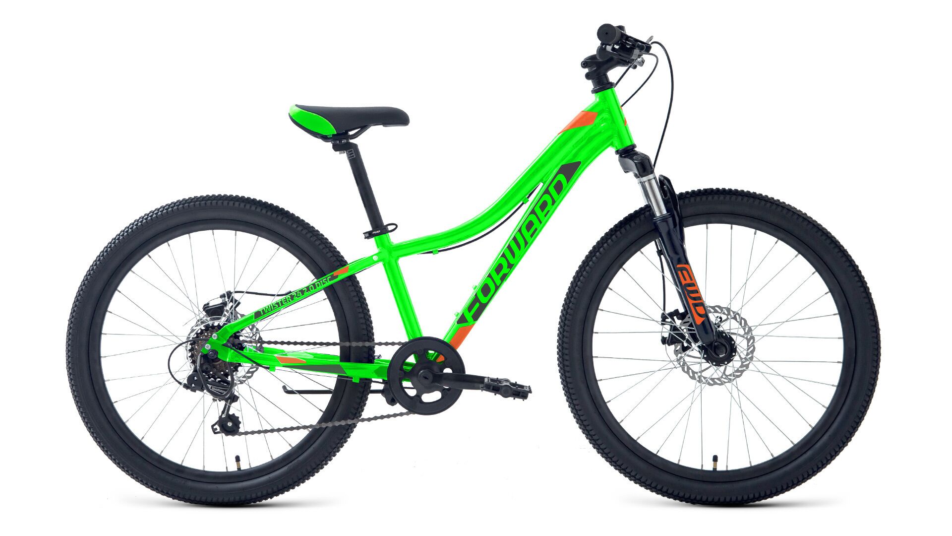 Фото выбрать и купить велосипед forward twister 24 2.0 d (2022) ярко-зеленый/оранжевый, 12" велосипеды с доставкой, в магазине или со склада в СПб - большой выбор для подростка, велосипед forward twister 24 2.0 d (2022) ярко-зеленый/оранжевый, 12" велосипеды в наличии - интернет-магазин Мастерская Тимура
