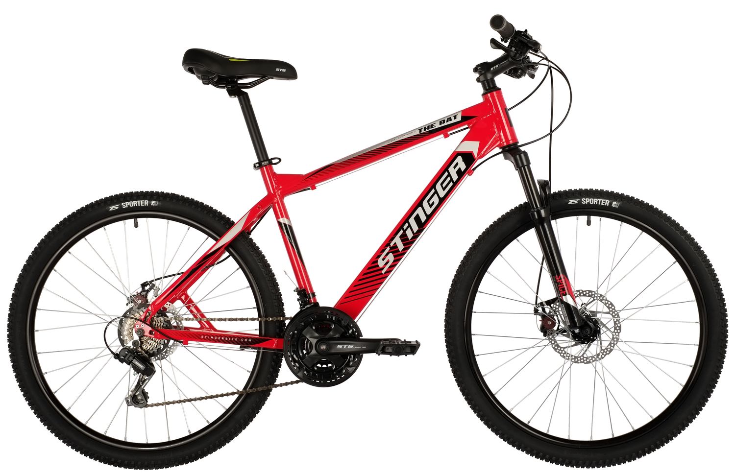Фото выбрать и купить велосипед stinger bat 26 (2022) красный, 18" велосипеды со склада в СПб - большой выбор для взрослого и для детей, велосипед stinger bat 26 (2022) красный, 18" велосипеды в наличии - интернет-магазин Мастерская Тимура