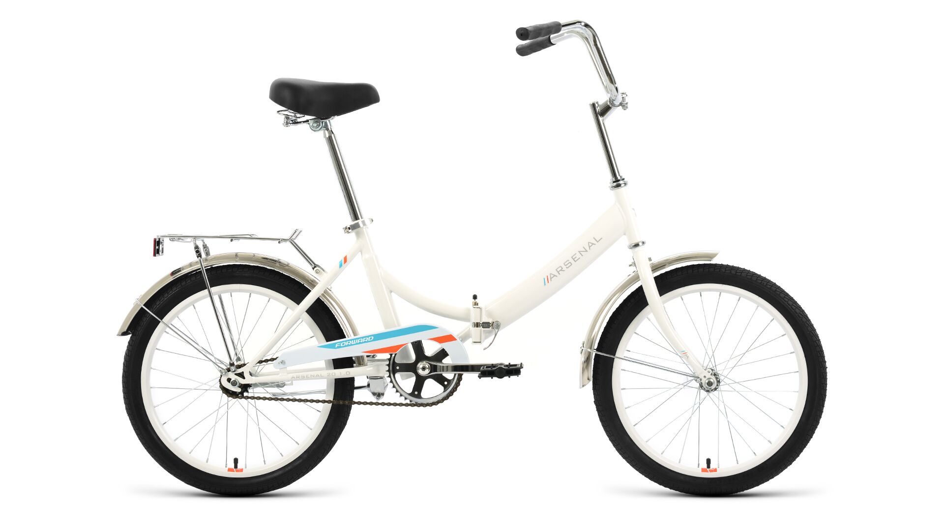 Фото выбрать и купить велосипед forward arsenal 20 1.0 (2022) белый/оранжевый, 14" велосипеды  со склада в СПб - большой выбор для взрослого и для детей, велосипед forward arsenal 20 1.0 (2022) белый/оранжевый, 14" велосипеды в наличии - интернет-магазин Мастерская Тимура