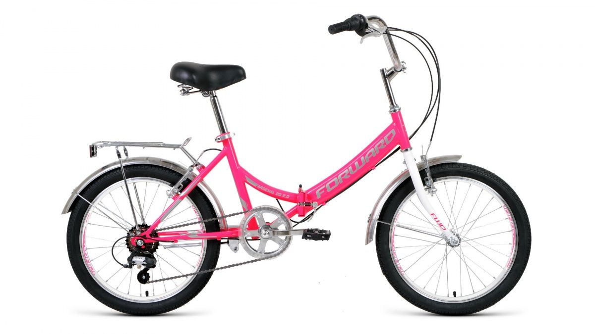 Фото выбрать и купить велосипед forward arsenal 20 2.0 (2020) pink/gray розовый/серый, размер 14'' велосипеды  со склада в СПб - большой выбор для взрослого и для детей, велосипед forward arsenal 20 2.0 (2020) pink/gray розовый/серый, размер 14'' велосипеды в наличии - интернет-магазин Мастерская Тимура
