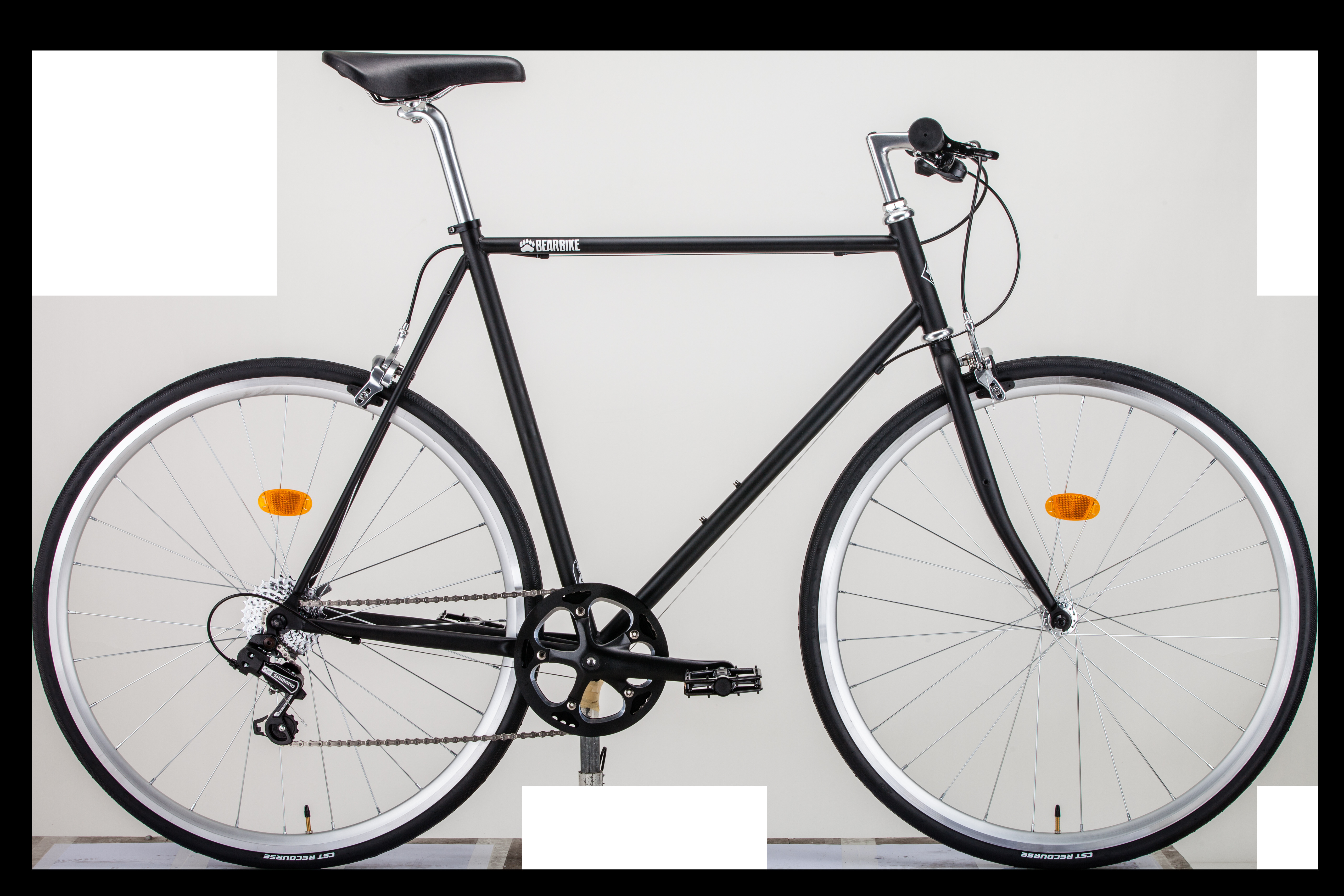 Фото выбрать и купить городской или дорожный велосипед для города и велопрогулок со склада в СПб - большой выбор для взрослого и для детей, велосипед bearbike taipei (2021) чёрный, размер 540 мм велосипеды в наличии - интернет-магазин Мастерская Тимура