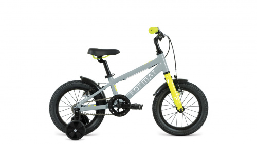Фото выбрать и купить детский велосипед или подростковый, для девочки или мальчика, размеры 14 дюймов, 16 дюймов, горный, BMX, детский, трехколесный, со склада в СПб - детские велосипеды, велосипед format kids 14 (2022) серый  в наличии - интернет-магазин Мастерская Тимура