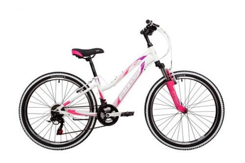Фото выбрать и купить горный велосипед, горный двухподвес для подростка, BMX, полуфэт, фэтбайк, складной, детский велосипед для девочки или мальчика в СПб - большой выбор, размер колеса 20, 24, 26 и 27,5 дюйма, велосипед stinger laguna 24 (2022) белый  в наличии - интернет-магазин Мастерская Тимура