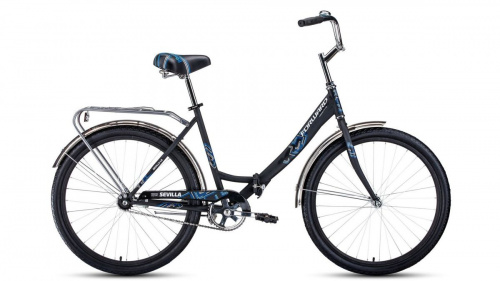 Фото выбрать и купить горный или городской велосипед, туристический, складной, со склада в СПб - большой выбор для взрослого, размеры 14, 16, 20, 22, 24, 26, 28 дюймов, детские велосипеды, велосипед forward sevilla 26 1.0 (2020) black/matt white черный/белый матовый, размер 18,5''  в наличии - интернет-магазин Мастерская Тимура