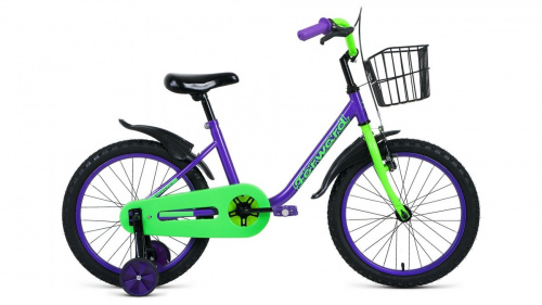 Фото выбрать и купить детский велосипед или подростковый, для девочки или мальчика, размеры 12 дюймов, 14 дюймов, 16 дюймов, 18 дюймов и 20 дюймов, горный, городской, фэтбайк, полуфэт, BMX, складной детский, трехколесный, со склада в СПб - детские велосипеды, велосипед forward barrio 18 (2020) violet фиолетовый  в наличии - интернет-магазин Мастерская Тимура