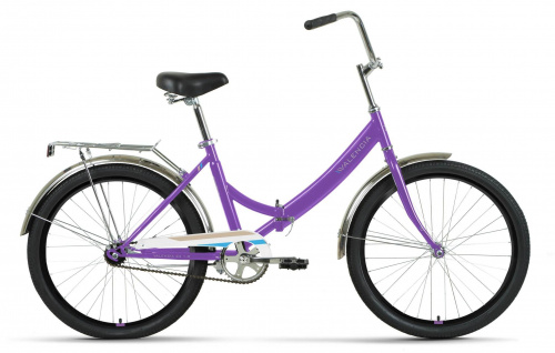 Фото выбрать и купить горный или городской велосипед, туристический, складной, со склада в СПб - большой выбор для взрослого, размеры 14, 16, 20, 22, 24, 26, 28 дюймов, детские велосипеды, велосипед forward valencia 24 1.0 (2022) фиолетовый/голубой, 16"  в наличии - интернет-магазин Мастерская Тимура