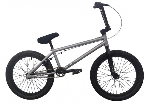 Фото выбрать и купить BMX, велосипед 4X, стрит или дерт со склада в СПб - большой выбор для взрослого 20, 24 или 26 дюймов, для трюков велосипеды, tech team rebel (bmx 20") (серый  в наличии - интернет-магазин Мастерская Тимура