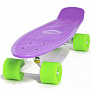 Фото выбрать и купить скейтборд (пенниборд) cruiser 22", alu, abec-7 (фиолетовый/зеленый, 9283п) в магазинах в наличии или заказать в интернет-магазине с доставкой со склада в СПб - большой выбор для взрослого, скейтборд (пенниборд) cruiser 22", alu, abec-7 (фиолетовый/зеленый, 9283п) в наличии - интернет-магазин Мастерская Тимура