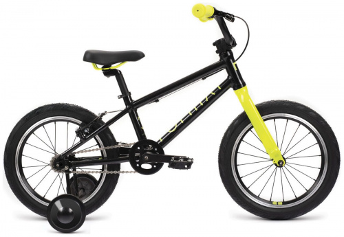 Фото выбрать и купить детский велосипед или подростковый, для девочки или мальчика, размеры 12 дюймов, 14 дюймов, 16 дюймов, 18 дюймов и 20 дюймов, горный, городской, фэтбайк, полуфэт, BMX, складной детский, трехколесный, со склада в СПб - детские велосипеды, велосипед format kids 16 le (16" 1 ск.) черный, rbk22fm16529  в наличии - интернет-магазин Мастерская Тимура