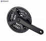 Фото выбрать и купить система (шатуны) prowheel, алюминиевые шатуны 170 мм, sqr, 9/16, 42x32x22t, tc-cq02 (черный, ут00025628) для велосипедов со склада в СПб - большой выбор для взрослого, запчасти для велосипедов в наличии - интернет-магазин Мастерская Тимура