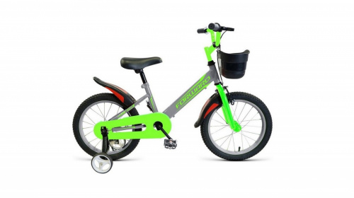 Фото выбрать и купить детский велосипед или подростковый, для девочки или мальчика, размеры 12 дюймов, 14 дюймов, 16 дюймов, 18 дюймов и 20 дюймов, горный, городской, фэтбайк, полуфэт, BMX, складной детский, трехколесный, со склада в СПб - детские велосипеды, велосипед forward nitro 16 (2021) серый  в наличии - интернет-магазин Мастерская Тимура