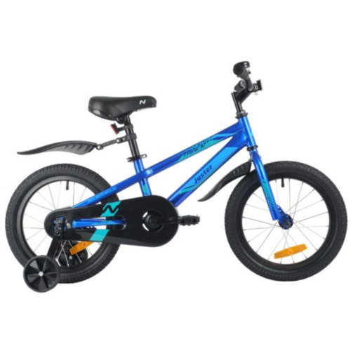 Фото выбрать и купить детский велосипед или подростковый, для девочки или мальчика, размеры 12 дюймов, 14 дюймов, 16 дюймов, 18 дюймов и 20 дюймов, горный, городской, фэтбайк, полуфэт, BMX, складной детский, трехколесный, со склада в СПб - детские велосипеды, велосипед novatrack 16" juster оранжевый, тормоз нож, пласт крылья, полная защ. цепи  в наличии - интернет-магазин Мастерская Тимура