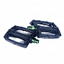 Фото выбрать и купить педали 03-002195 fantastic plastic pedals 9/16" - nylon/fibre mix, цвет черно-зеленый, арт. i19-910t colony для велосипедов со склада в СПб - большой выбор для взрослого, запчасти для велосипедов в наличии - интернет-магазин Мастерская Тимура
