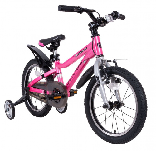 Фото выбрать и купить детский велосипед или подростковый, для девочки или мальчика, размеры 12 дюймов, 14 дюймов, 16 дюймов, 18 дюймов и 20 дюймов, горный, городской, фэтбайк, полуфэт, BMX, складной детский, трехколесный, со склада в СПб - детские велосипеды, велосипед tech team drift 18 alu (18" 1 ск.) розовый  в наличии - интернет-магазин Мастерская Тимура