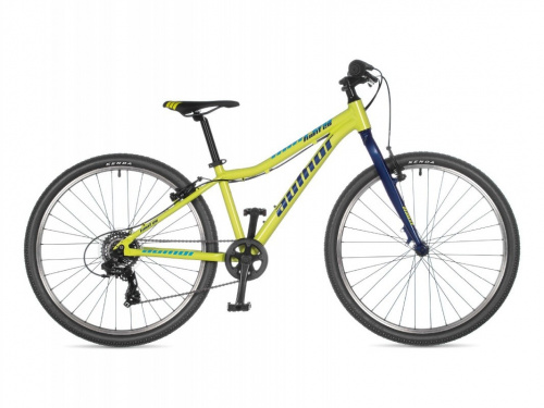 Фото выбрать и купить горный велосипед, горный двухподвес для подростка, BMX, полуфэт, фэтбайк, складной, детский велосипед для девочки или мальчика в СПб - большой выбор, размер колеса 20, 24, 26 и 27,5 дюйма, велосипед author limit 26 (2021) желтый/синий  в наличии - интернет-магазин Мастерская Тимура