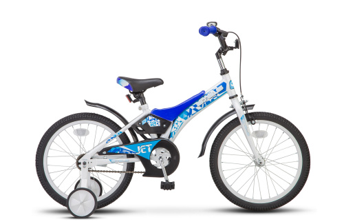 Фото выбрать и купить детский велосипед или подростковый, для девочки или мальчика, размеры 12 дюймов, 14 дюймов, 16 дюймов, 18 дюймов и 20 дюймов, горный, городской, фэтбайк, полуфэт, BMX, складной детский, трехколесный, со склада в СПб - детские велосипеды, велосипед stels jet 18 z010 (2020) голубой/зелёный  в наличии - интернет-магазин Мастерская Тимура