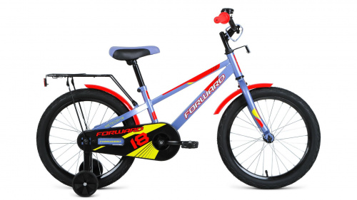 Фото выбрать и купить детский велосипед или подростковый, для девочки или мальчика, размеры 12 дюймов, 14 дюймов, 16 дюймов, 18 дюймов и 20 дюймов, горный, городской, фэтбайк, полуфэт, BMX, складной детский, трехколесный, со склада в СПб - детские велосипеды, велосипед forward meteor 18 (2022) серый/красный  в наличии - интернет-магазин Мастерская Тимура