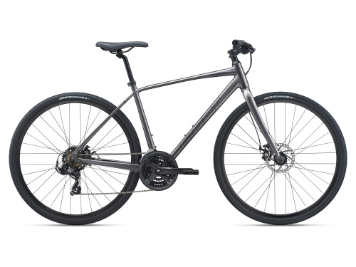 Фото выбрать и купить шоссейный велосипед или циклокросс со склада в СПб - большой выбор для взрослого 27,5 и 28 дюймов,  велосипед giant escape 3 disc (2022) metallic black, xl  в наличии - интернет-магазин Мастерская Тимура