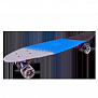 Фото выбрать и купить скейтборд (пенниборд) tech team tricolor 27" grey/blue пластиковый (nn004199) в магазинах в наличии или заказать в интернет-магазине с доставкой со склада в СПб - большой выбор для взрослого, скейтборд (пенниборд) tech team tricolor 27" grey/blue пластиковый (nn004199) в наличии - интернет-магазин Мастерская Тимура