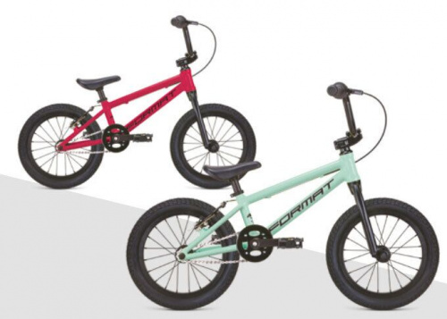Фото выбрать и купить детский велосипед или подростковый, для девочки или мальчика, размеры 12 дюймов, 14 дюймов, 16 дюймов, 18 дюймов и 20 дюймов, горный, городской, фэтбайк, полуфэт, BMX, складной детский, трехколесный, со склада в СПб - детские велосипеды, велосипед format kids 16 (2021) бирюзовый матовый  в наличии - интернет-магазин Мастерская Тимура