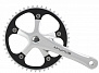 Фото выбрать и купить система 5-350630 пер. 1скор. singlespeed облегч алюм. 1/2х1/8 смен. зв. 46зуб. 165мм сер.-черн. m-wave для велосипедов со склада в СПб - большой выбор для взрослого, запчасти для велосипедов в наличии - интернет-магазин Мастерская Тимура