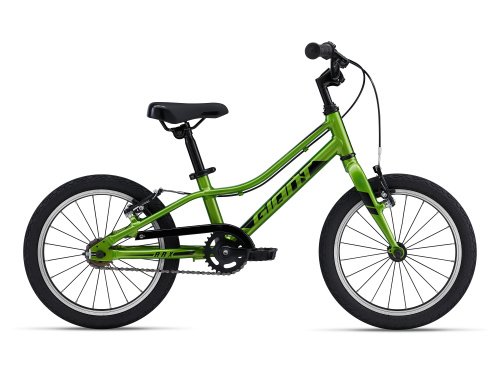 Фото выбрать и купить детский велосипед или подростковый, для девочки или мальчика, размеры 12 дюймов, 14 дюймов, 16 дюймов, 18 дюймов и 20 дюймов, горный, городской, фэтбайк, полуфэт, BMX, складной детский, трехколесный, со склада в СПб - детские велосипеды, велосипед giant arx 16 f/w (2022) metallic green  в наличии - интернет-магазин Мастерская Тимура