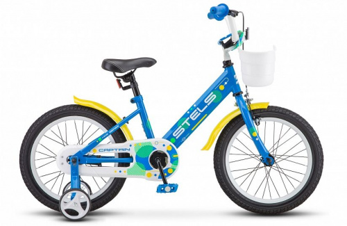 Фото выбрать и купить детский велосипед или подростковый, для девочки или мальчика, размеры 12 дюймов, 14 дюймов, 16 дюймов, 18 дюймов и 20 дюймов, горный, городской, фэтбайк, полуфэт, BMX, складной детский, трехколесный, со склада в СПб - детские велосипеды, велосипед stels captain 16 v010 (2020) синий  в наличии - интернет-магазин Мастерская Тимура