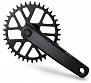 Фото выбрать и купить система prowheel mtb 1х(9/10/11s), 38t, сталь, защита, 175, алюм, chainline 48.8, кв под 124 черн. для велосипедов со склада в СПб - большой выбор для взрослого, запчасти для велосипедов в наличии - интернет-магазин Мастерская Тимура