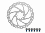 Фото выбрать и купить ротор дискового тормоза 160 мм, 6 болтов, new vision yrt-01 для велосипедов со склада в СПб - большой выбор для взрослого, запчасти для велосипедов в наличии - интернет-магазин Мастерская Тимура
