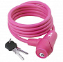 Фото выбрать и купить замок 5-231018 вело 8х1500мм автом. силиконовый розовый (60) m-wave для велосипедов со склада в СПб - большой выбор для взрослого, замок 5-231018 вело 8х1500мм автом. силиконовый розовый (60) m-wave для велосипедов в наличии - интернет-магазин Мастерская Тимура