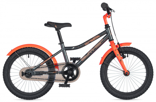 Фото выбрать и купить детский велосипед или подростковый, для девочки или мальчика, размеры 12 дюймов, 14 дюймов, 16 дюймов, 18 дюймов и 20 дюймов, горный, городской, фэтбайк, полуфэт, BMX, складной детский, трехколесный, со склада в СПб - детские велосипеды, велосипед author orbit (2020) серый/оранжевый  в наличии - интернет-магазин Мастерская Тимура