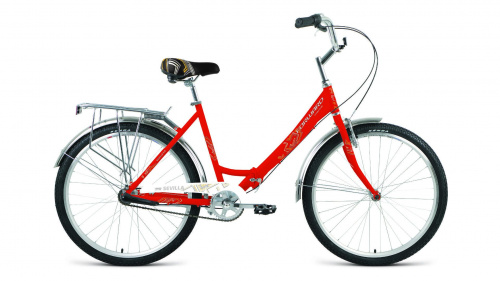 Фото выбрать и купить горный или городской велосипед, туристический, складной, со склада в СПб - большой выбор для взрослого, размеры 14, 16, 20, 22, 24, 26, 28 дюймов, детские велосипеды, велосипед forward sevilla 26 3.0 (2022) красный матовый/белый, 18.5"  в наличии - интернет-магазин Мастерская Тимура