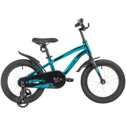 Фото выбрать и купить детский велосипед или подростковый, для девочки или мальчика, размеры 12 дюймов, 14 дюймов, 16 дюймов, 18 дюймов и 20 дюймов, горный, городской, фэтбайк, полуфэт, BMX, складной детский, трехколесный, со склада в СПб - детские велосипеды, велосипед novatrack 16" prime алюм., синий металлик, полная защита цепи, ножной тормоз, короткие крылья  в наличии - интернет-магазин Мастерская Тимура