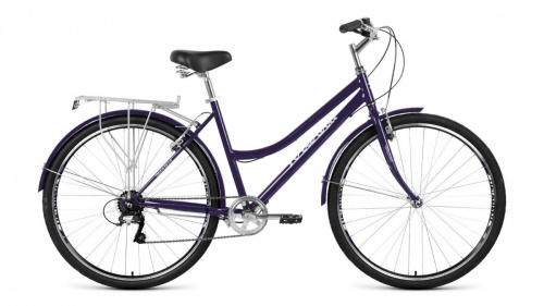 Фото выбрать и купить горный или городской велосипед, коммутер или коммютер, подростковый или туристический со склада в СПб - большой выбор для взрослого, размеры 16, 18, 20, 24, 26 и 28 дюймов, велосипед forward talica 28 2.0 (2021) темно-синий / сиреневый велосипеды в наличии - интернет-магазин Мастерская Тимура