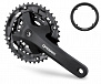 Фото выбрать и купить система prowheel mtb 3х9s, 40-30-22t, сталь, защита, 175, алюм, chainline 50, кв под 124,5 черн. для велосипедов со склада в СПб - большой выбор для взрослого, запчасти для велосипедов в наличии - интернет-магазин Мастерская Тимура
