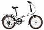 Фото выбрать и купить novatrack 20" vortex белый, складной алюм. shimano 6 speed, стальная вилка, вынос, алюм.р (20afv.vortex.wt4) велосипеды  со склада в СПб - большой выбор для взрослого и для детей, novatrack 20" vortex белый, складной алюм. shimano 6 speed, стальная вилка, вынос, алюм.р (20afv.vortex.wt4) велосипеды в наличии - интернет-магазин Мастерская Тимура
